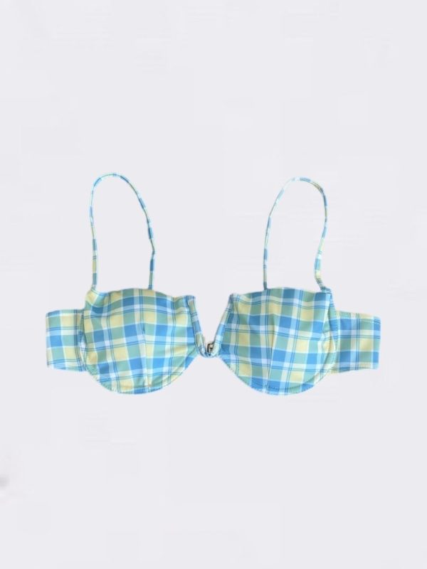 Checked Dreams Bikini Top